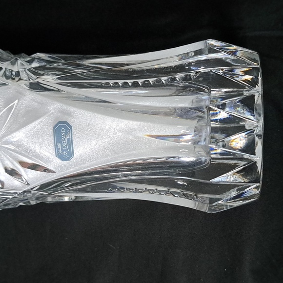 JG DURAND Crystal Cut Glass Vase - Picture 4 of 6